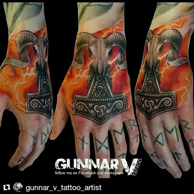 Mjolnir Tattoo by Gunnar V