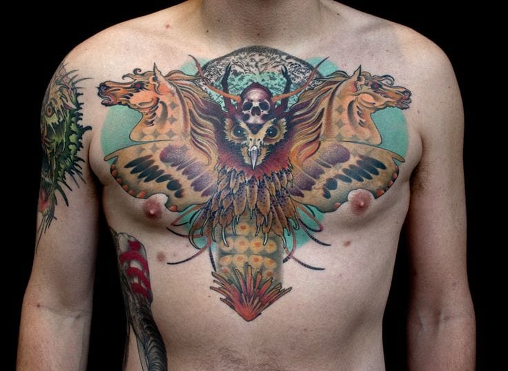 How many creatures can you spot? Awesome tattoo by Nick Chaboya, Seventh Son Tattoo