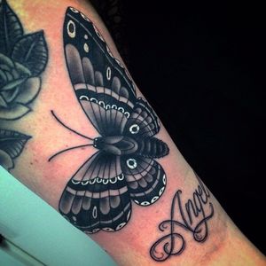 8 Bold Black Moth Tattoos Tattoodo