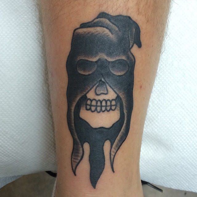 The Black Goat Tattoo  Occult executioner Thank you so much  amcconville92  Youre smooth      traditionaltattoo whippet  whipshaded wipshading whipshade traditional occult berlin  berlintattoo executioner executionertattoo berlinink 