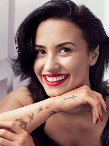 Did Demi Lovato's Tattoos Ruin This Magazine Cover? • Tattoodo