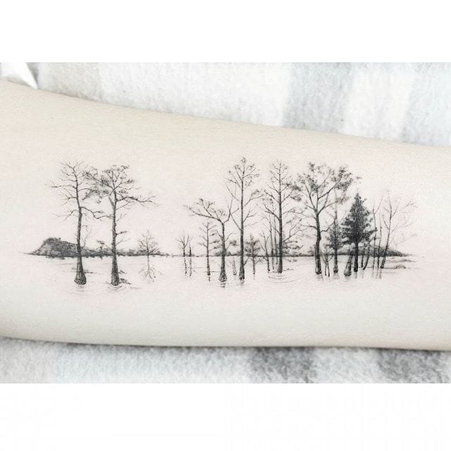 Zen landscape.