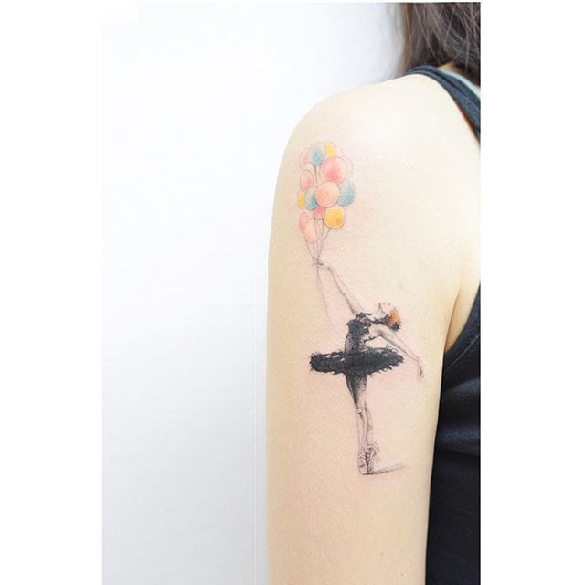 Romantic dancer by.