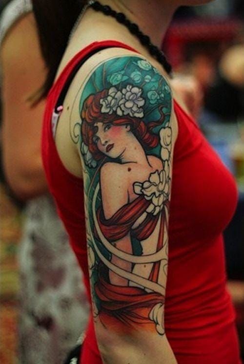 Another unknown artist for this cool tattoo.