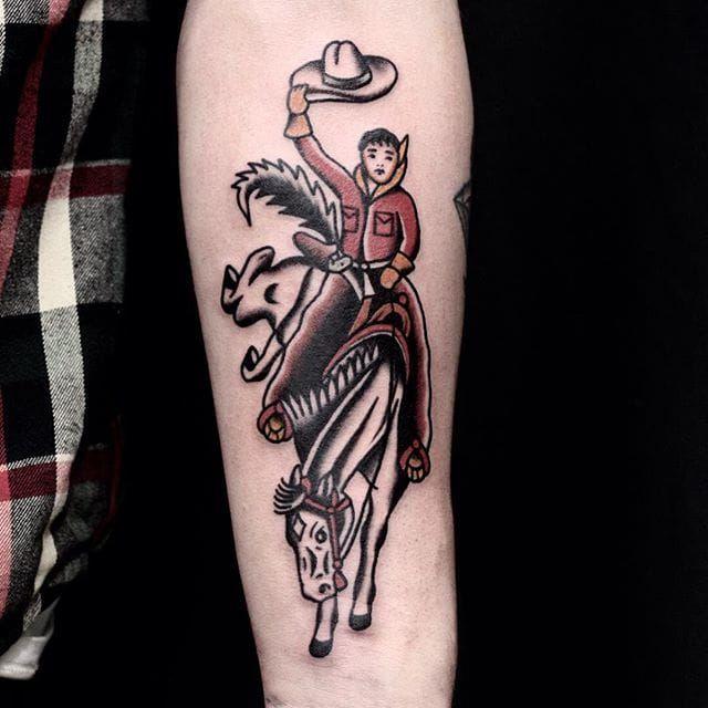 traditional cowboy tattoos
