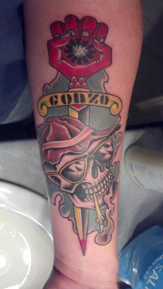 Urban Body TLV Tattoo  Safe Piercing  Johnny Depp tattoo as Hunter S  Thompson in the the film Fear And Loathing In Las Vegas by Maria Yolargi  Tattoo Artist  Facebook