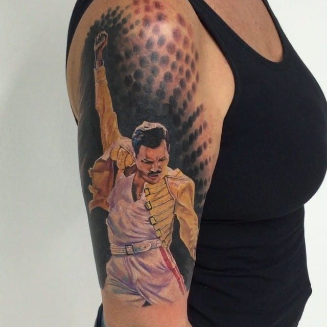 12 Showstopping Freddie Mercury Tattoos  Tattoodo