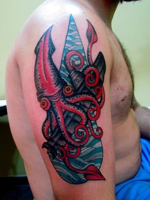 1654 Giant Squid Tattoo Images Stock Photos  Vectors  Shutterstock
