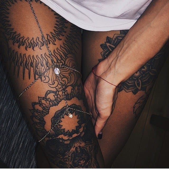 25 Ravishing Thigh Tattoo Ideas For Women • Tattoodo