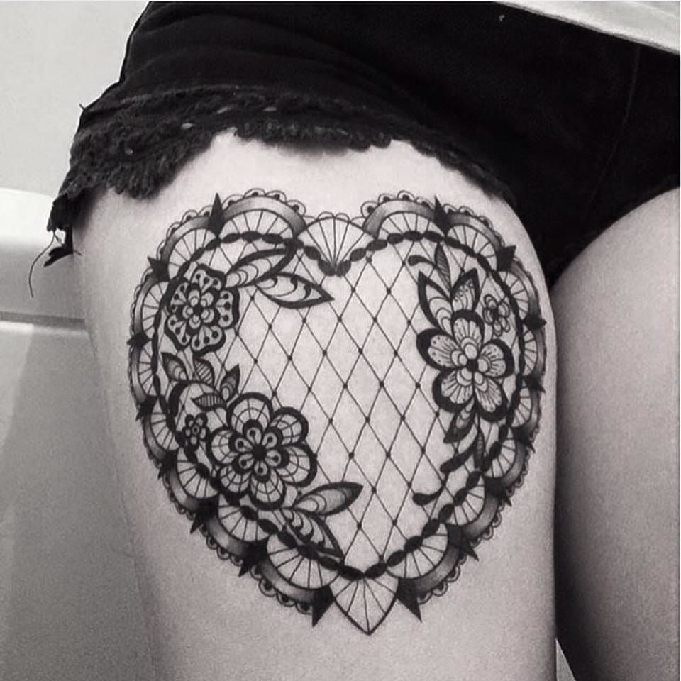 Thigh Tattoo by Kyrie X