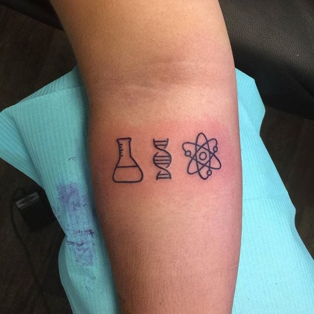 Science-Inspired tattoo by Sarah Knapp