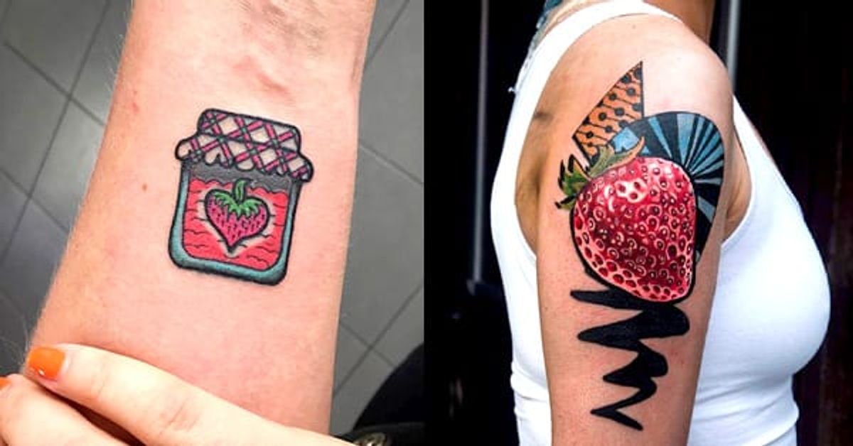 18 Sweet And Succulent Strawberry Tattoos Tattoodo