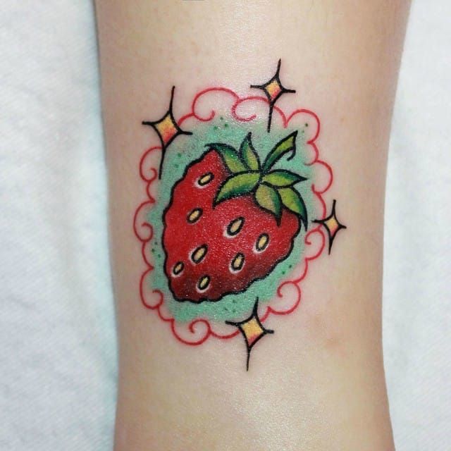 81 Strawberry Tattoos  A Sweet Slice of Inked Delight  Psycho Tats