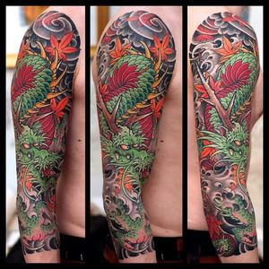Awesome Dragon (Ryu) tattoo by Johan Svahn