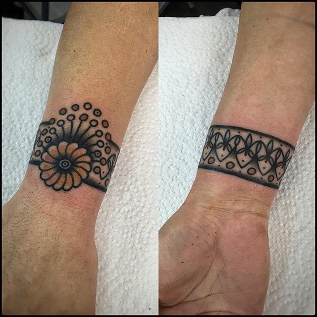 Discover 73+ traditional wrist cuff tattoo latest vova.edu.vn