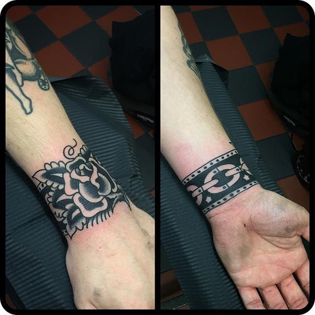 Snake wrist cuff tattoo by cosmikali at old crow tattoo Oakland California  : r/tattoos