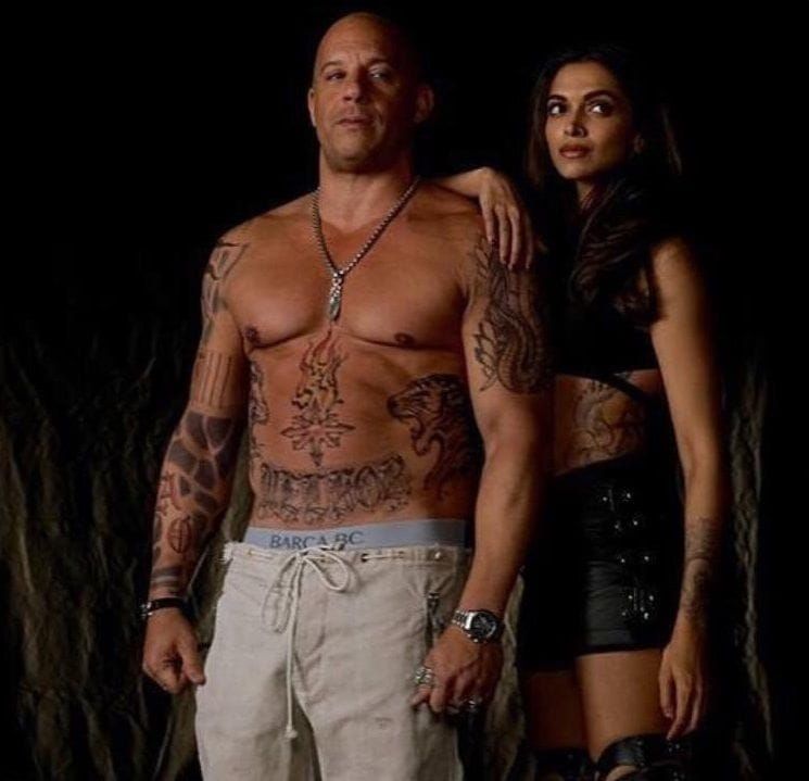Vin Diesel Posts Shirtless Tattooed Shower Photo on Instagram