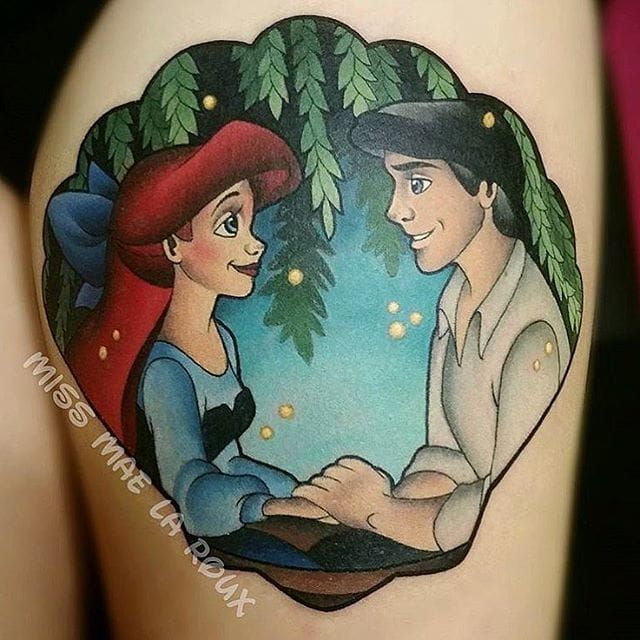20 Disney Couple Tattoos That Will Make You Believe In Love Again • Tattoodo