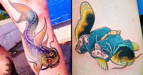 10 Meaningful Catfish Tattoos â€¢ Tattoodo