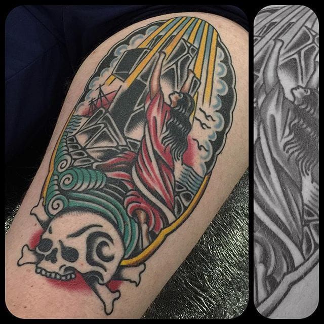 Tattoo by Nick Mayes #rockofages