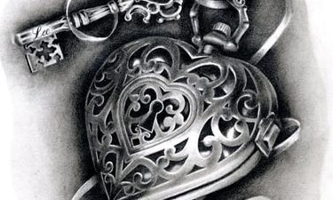 20 Heart-Shaped Locket Tattoos