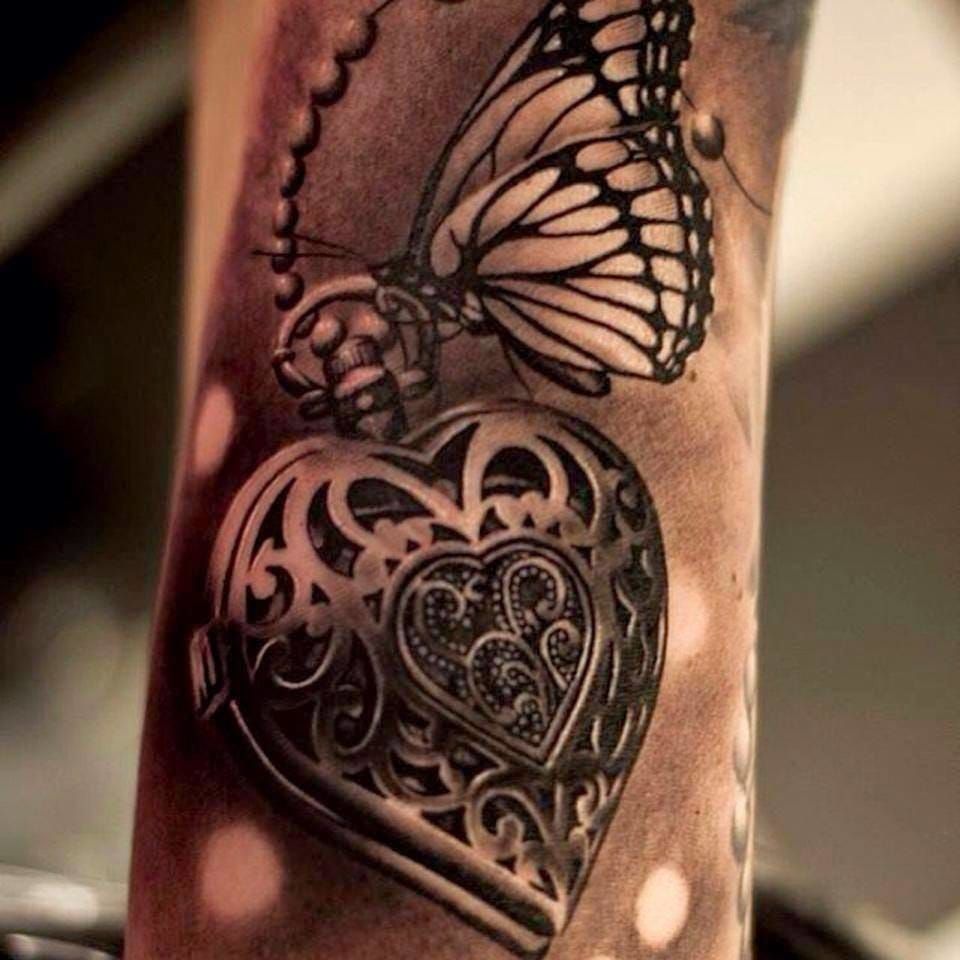 Lock And Owl Tattoo - Tattoos Designs