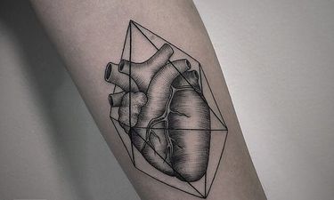 heart tattoo designs in pencil