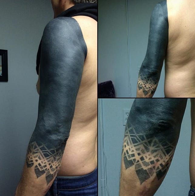These Striking Solid Black Tattoos Will Make You Want To Go All In   KickAss Things