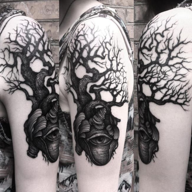 7 Gothic Tree Tattoos ideas  tattoos tree tattoo tattoo designs