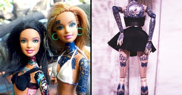 Girlie Pop Culture Inking Barbie Tattoos Let You Mark Yourself In Honor of  Your Favorite Doll