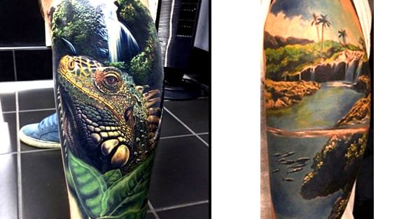 fox waterfall tattoo fox waterfall tattoo