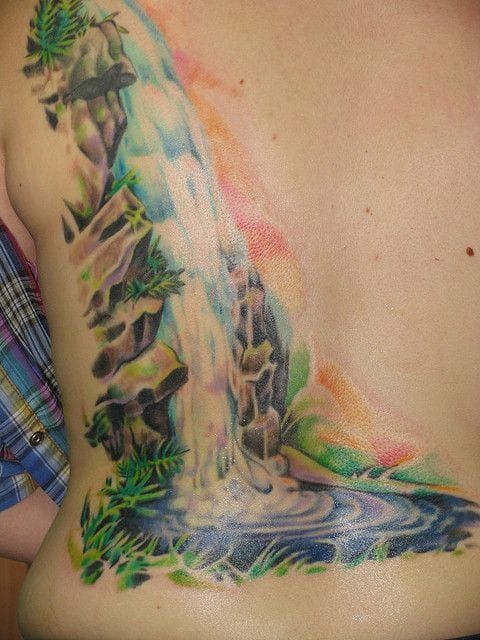 Tattoo Disciple on Twitter Tuden88 tattoo backpiece That waterfall of  tears is dope httpstcoUE4OtVGGUK  Twitter