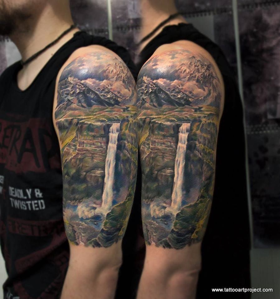 Realism Branch tattoo men at theYoucom
