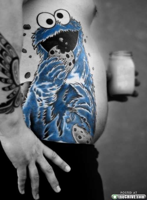 Cookie Monster Tattoo by minihexy on DeviantArt