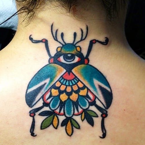 Traditional beetle tattoo flash  Old school tattoo designs Beetle tattoo Traditional  tattoo art