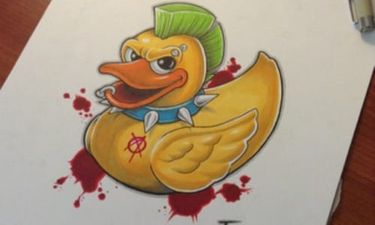 20 Unconventional Rubber Duck Tattoos