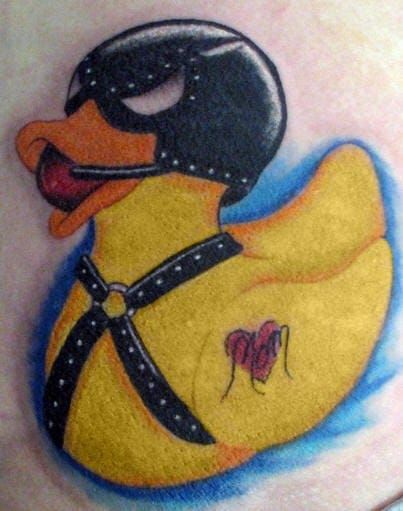 DUCK TATTOO Design by @regularpokes !!!! | Duck tattoos, Skateboard tattoo,  Tattoos