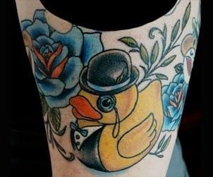 rubber duck 3d glasses  Bird Tattoos  Last Sparrow Tattoo