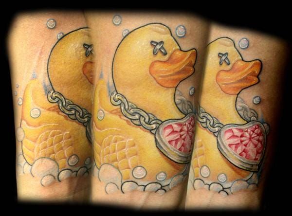 Airborne rubber duck for a  Southside Tattoo Alaska  Facebook