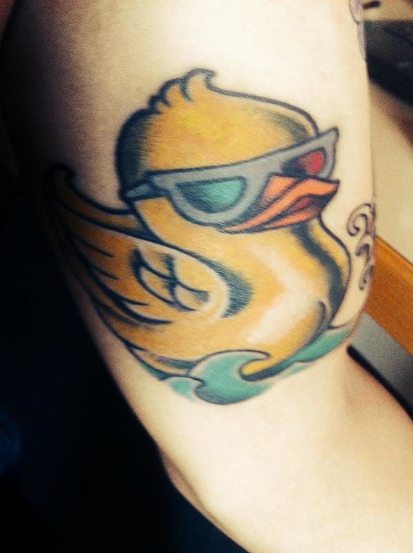 Rubber duck piece by huntertattoos  Blood Eagle Tattoos  Facebook