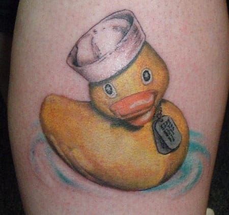 Sailor Rubber Duck found on RedlineTattooShop