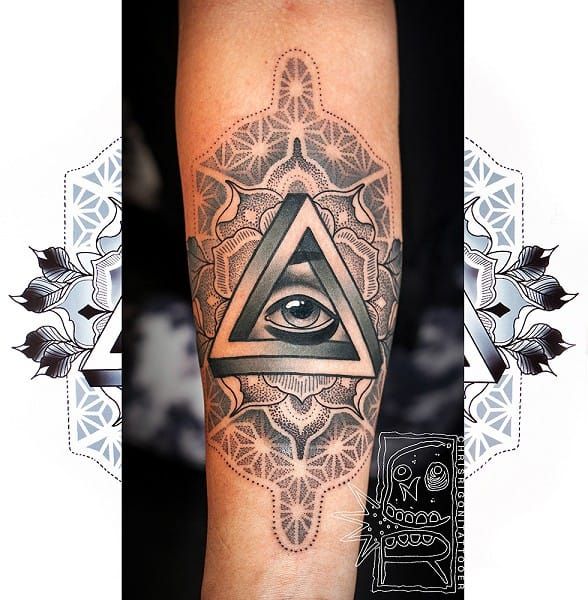 Yazz Ink  Penrose Triangle with a dotwork galaxy did the tattoo  without lines to create a cool effect  My books reopen 25 november  12 pm for appointments in JanFebMarch 2020