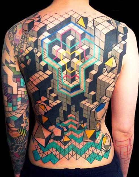 8 Mindblowing Geometric Cube Tattoos • Tattoodo