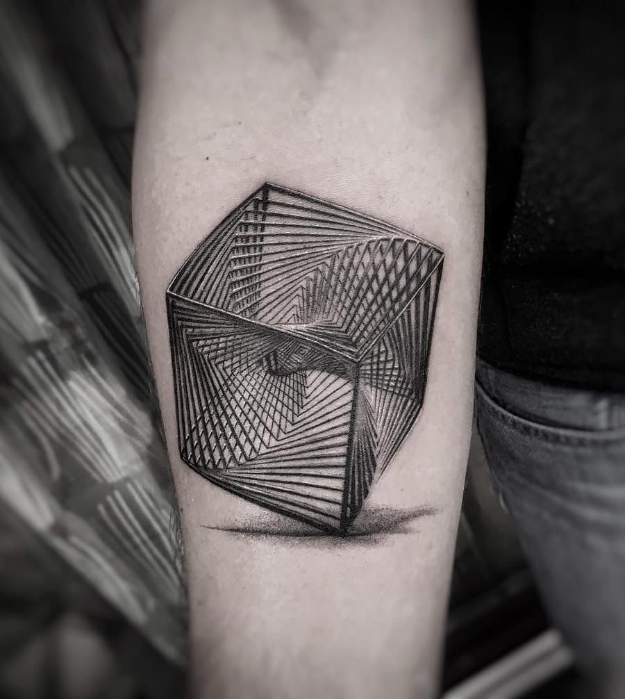 3 Cube Tattoo Salt Lake  Placement  Back Time Taken  2 hrs  approximately Approx size  8 inches x 5 inches Skin tone  Fair  Artist  Shreya 3 Cube