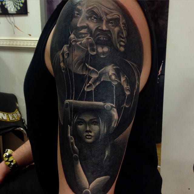 Horror tattoo by DP Tattoo.