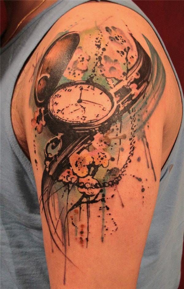Another graphic tattoo.