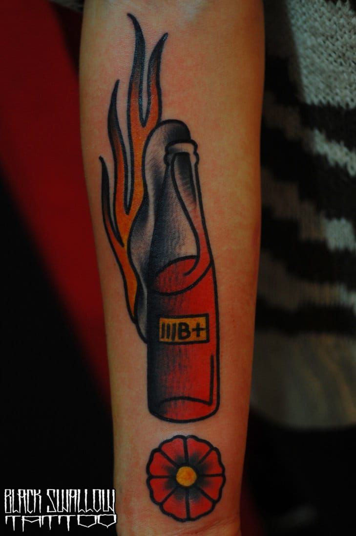 Molotov tattoo