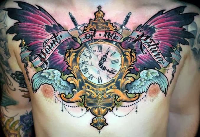 Half Sleeve Flower Clock Temporary Tattoo Fake Tattoos Tattoo Stickers  Tattoo Sleeve for Women Men Unisex Punk Tattoos Festival - Etsy Sweden