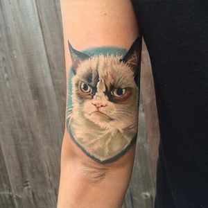 Grumpy Cat Tattoo by Jason Weaver