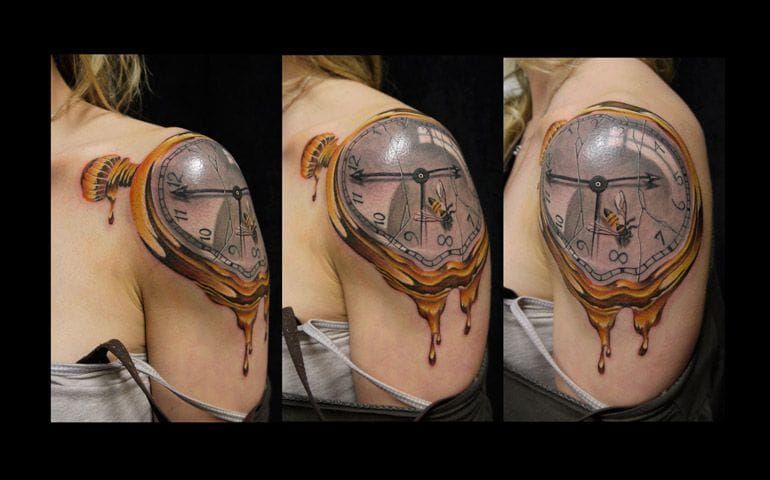 Dali-style melting clock by Wardem Hugo.